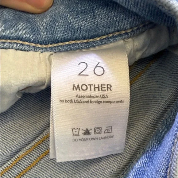 Mother Lil The Insider Crop Step Fray Size 26 Petite Limited Addition